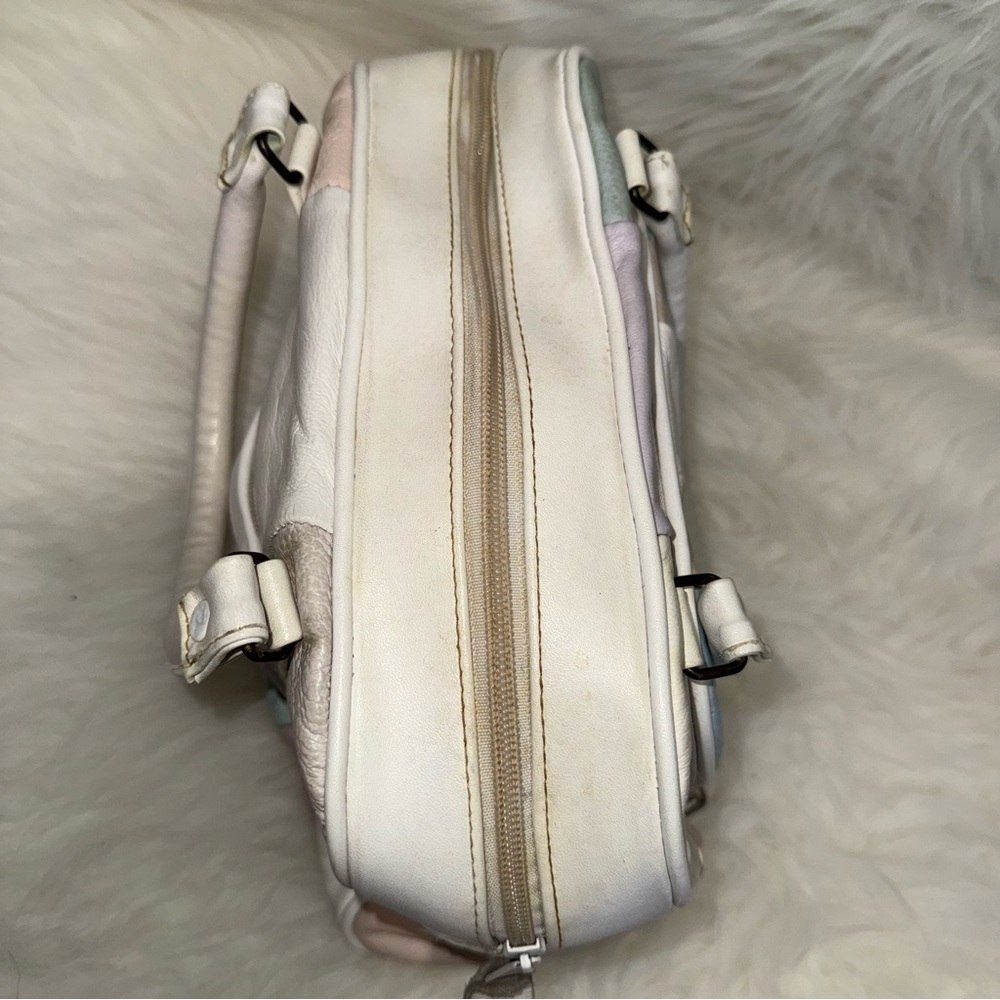 Multicolor Patchwork Leather Handbag - Picture 3 of 4